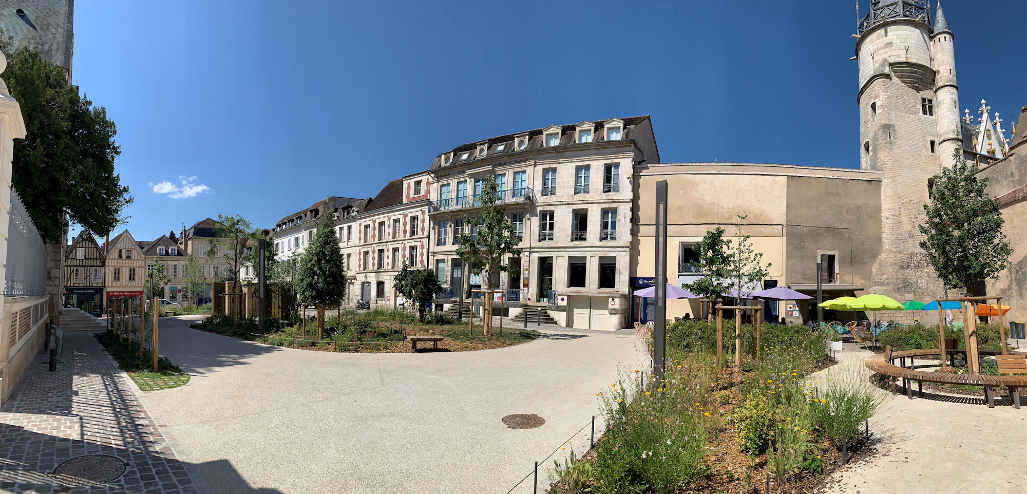 La place du Maréchal-Leclerc à Auxerre
